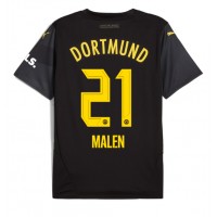 Borussia Dortmund Donyell Malen #21 Bortedrakt 2024-25 Kortermet